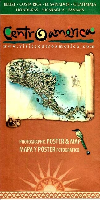 Centroamérica - Mapa y Poster fotográfico