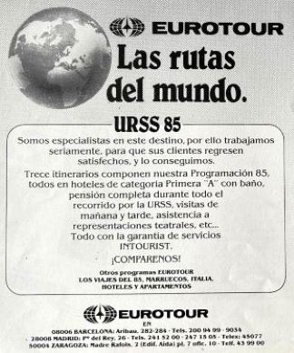 Eurotour, anuncis.