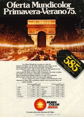 Mundicolor-Iberia, anuncis