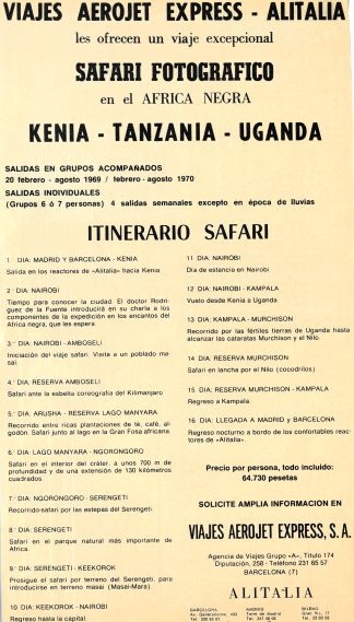 Viajes Aerojet Express y Alitalia - SAFARI FOTOGRFICO EN EL AFRICA NEGRA