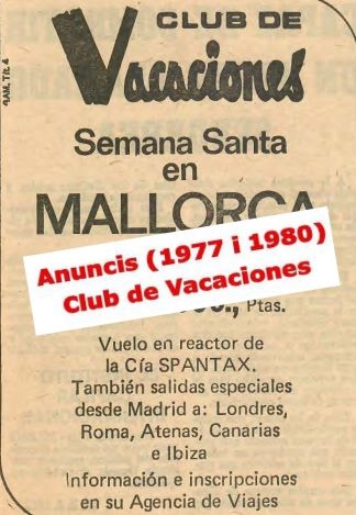 Club de Vacaciones , anuncis