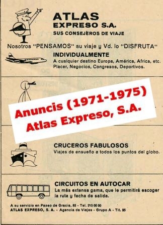 Atlas Expreso S.A, anuncis.