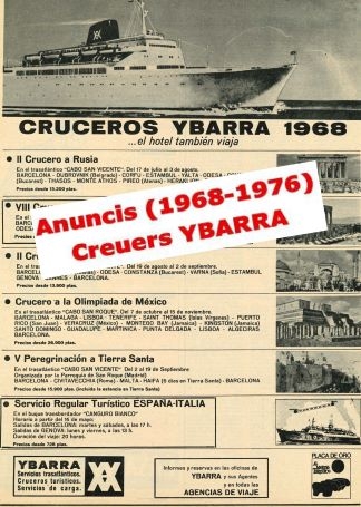 Cruceros YBARRA , anuncis