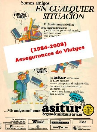 Assegurances de Viatges, anuncis