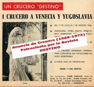 Creuers patrocinats per la Revista 'Destino', anuncis