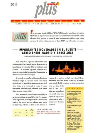 Iberia Plus - NUM 2 - NOV. 91