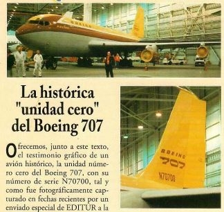 La Histórica 'unidad cero' del Boeing 707