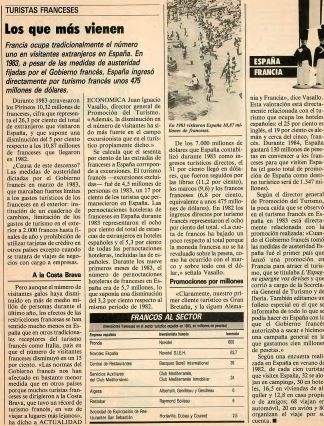 Turistas Franceses, los que mas vienen