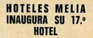 Hoteles Meliá, articles periodistics