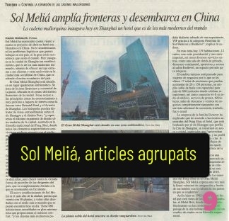 Sol Meliá, articles agrupats