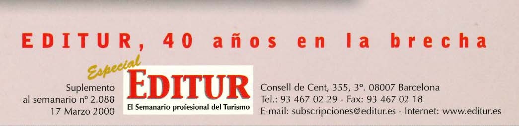 1960-2000 Hechos relevantes del Turismo en su contexto