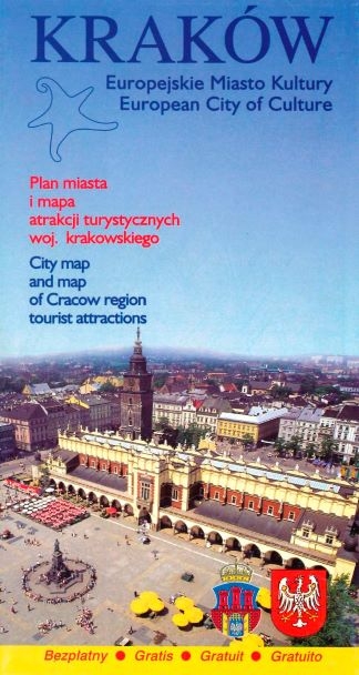 KRAKÓW City map and map of Cracow region tourist atractions