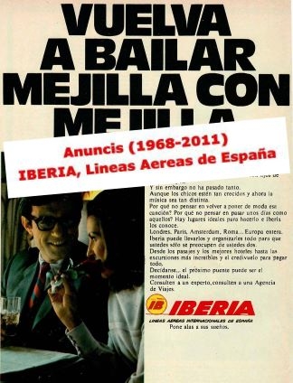 Iberia, lineas aereas de España, anuncis