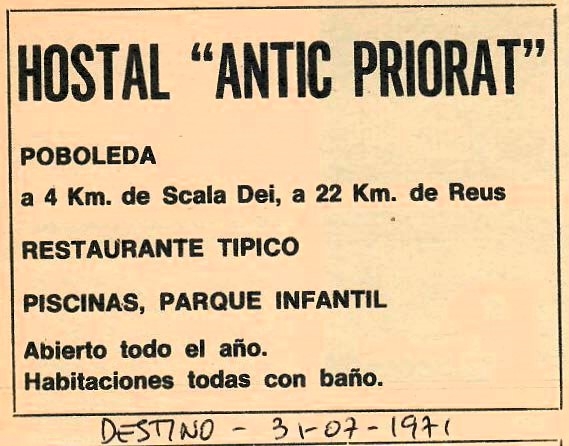 Hostal Antic Priorat de Poboleda