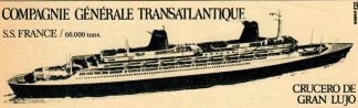 Vuelta al Mundo 1972 y 1974 - S.S. France/66.000 tons.