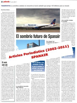 Spanair, articles agrupats