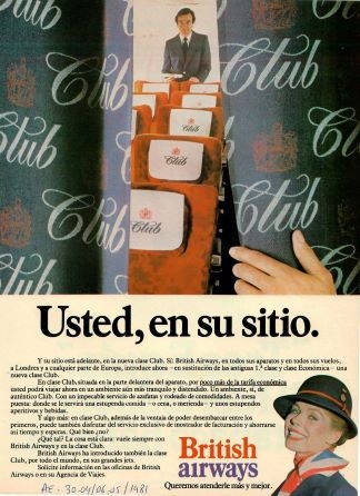 British airways - Usted, en su sitio.