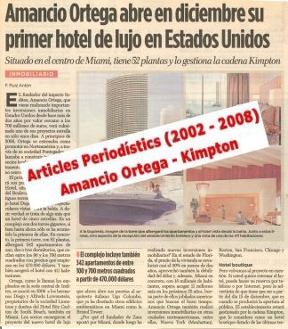 Amancio Ortega, articles periodistics