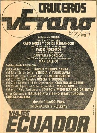 Viajes Ecuador - Cruceros, anuncis