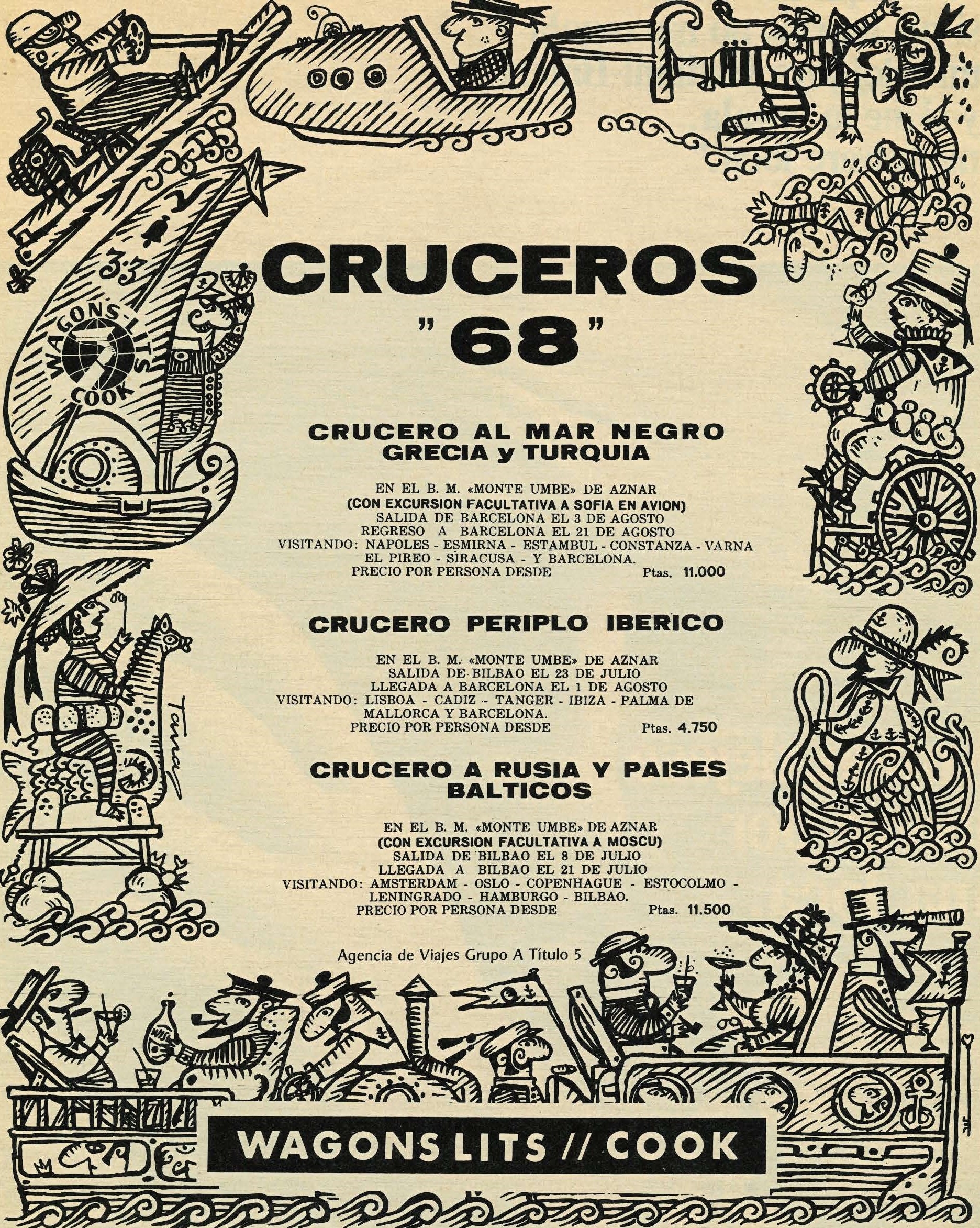 Wagons Lits // Cook, creuers - Anuncis.