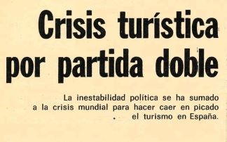 Crisis turística por partida doble - La inestabilidad polítca se ha sumado a la crisis mundial para hacer caer en picado el turismo en España