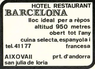 Hotel Restaurant Barcelona, Sant Julià de Lòria