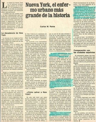 Nueva York, el enfermo urbano más grande de la historia.