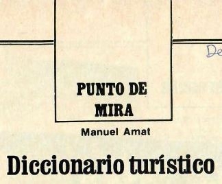 Punto de Mira - Diccionario turístico