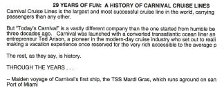 29 years of fun: A History of Carnival Cruise Lines (1975-2004)