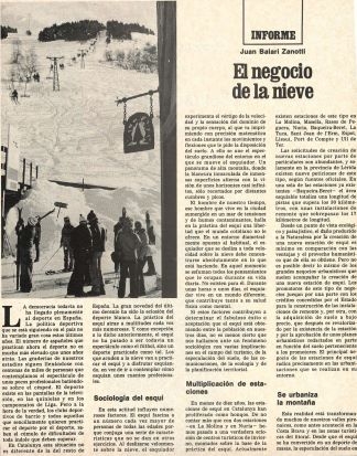 El negocio de la nieve