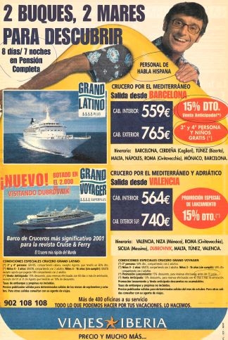 Viajes Iberia - Cruceros, anuncia.