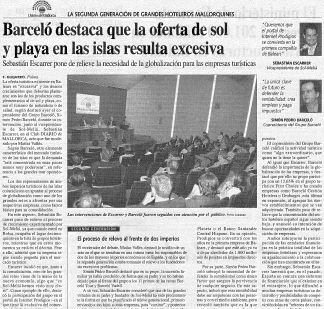 La Segunda generacion de grandes hoteleros mallorquines