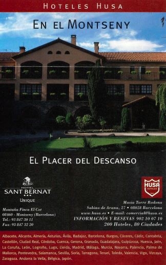 Hotel Sant Bernat, Montseny - Hoteles Husa