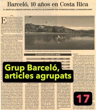 Grupo Barceló, articles periodistics.