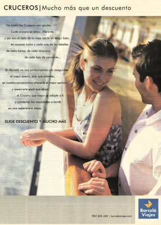 Viajes Barceló - Cruceros, anuncis