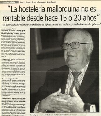 Grupo Barceló - Gabriel Barceló Oliver, entrevista