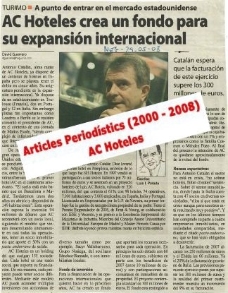 AC Hotels, articles periodístics