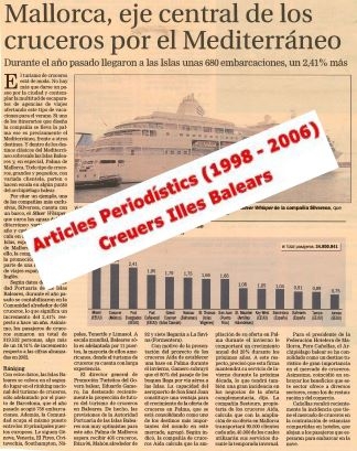 Creuers Illes Balears, articles periodístics