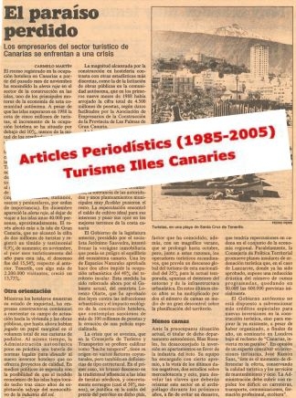 Turisme Illes Canàries, articles periodístics