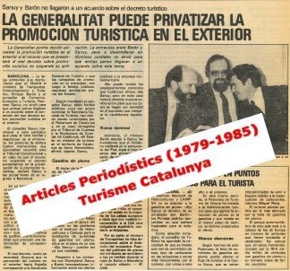 Turisme Catalunya, articles periodístics