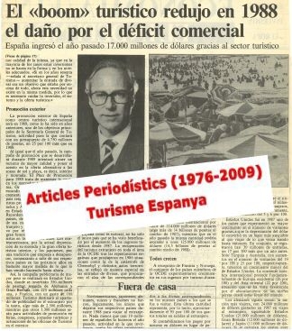 Turisme Espanya, articles Periodístics