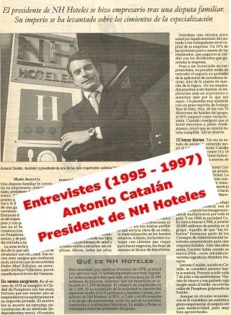 Antonio Catalán. President de NH Hotels, entrevistes