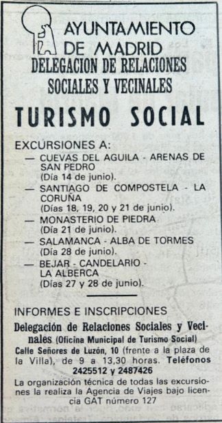 Turismo Social - Ayuntamiento de Madrid