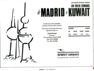 Un vuelo semanal de Madrid a Kuwait