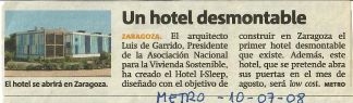 Un hotel desmontable