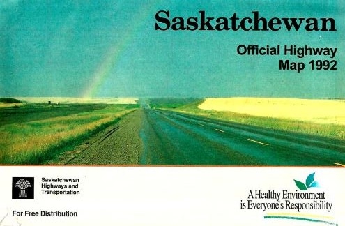 Saskatchewan - Official Highway map 1992