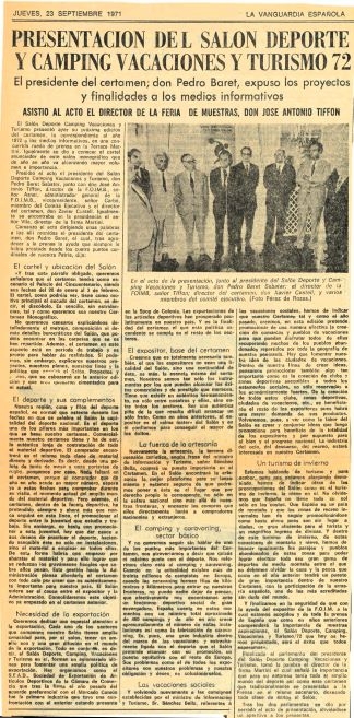 PRESENTACION DEL SALON DEPORTE Y CAMPING  VACACIONES Y TURISMO 72