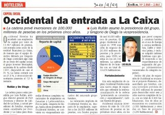 Occidental da entrada a La Caixa