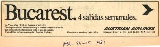 Austrian Airlines, Anunci
