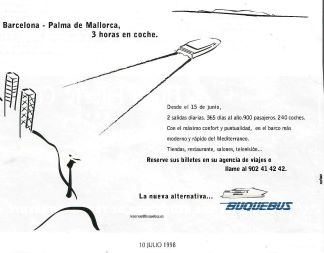 Buquebus, Barcelona a Palma de Mallorca 3 horas en coche